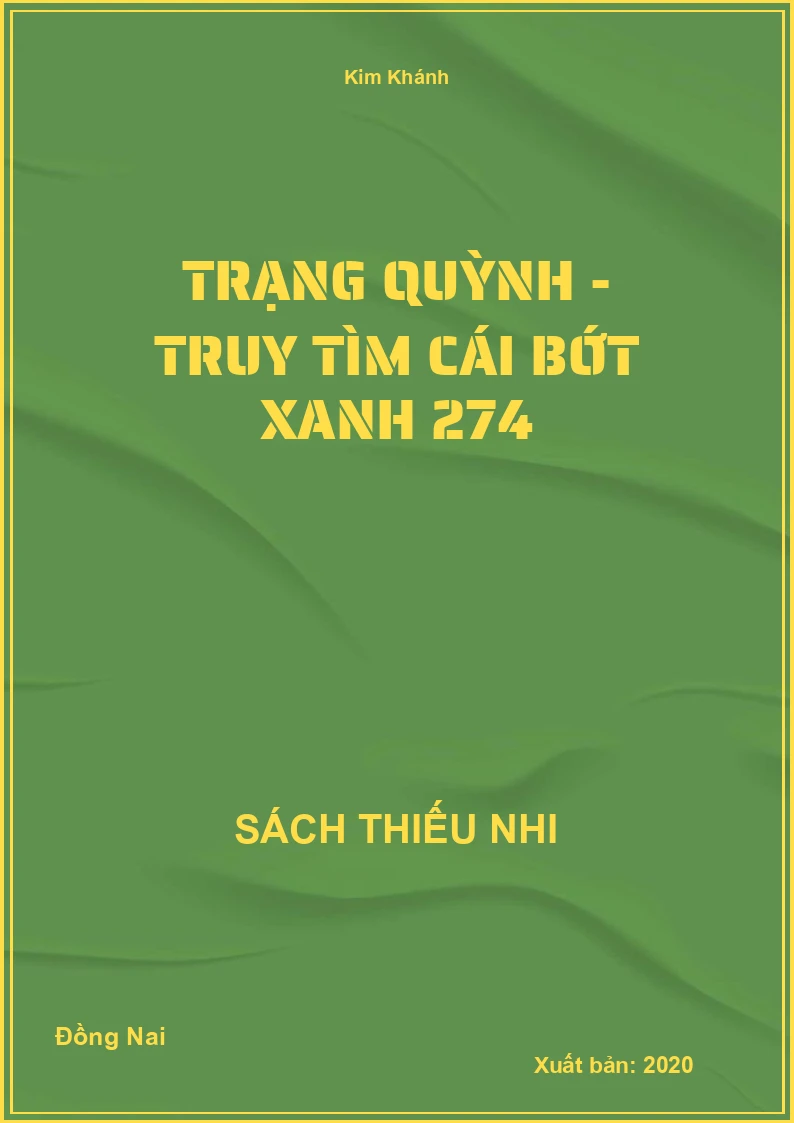 Trạng Quỳnh - truy tìm cái bớt xanh 274