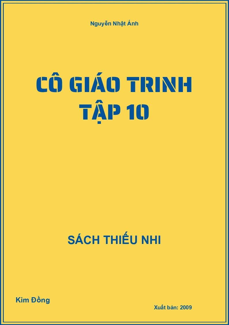 Cô Giáo Trinh Tập 10