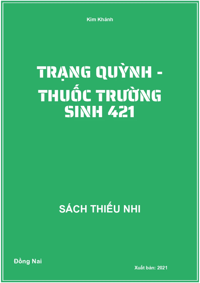 Trạng Quỳnh - Thuốc Trường Sinh 421