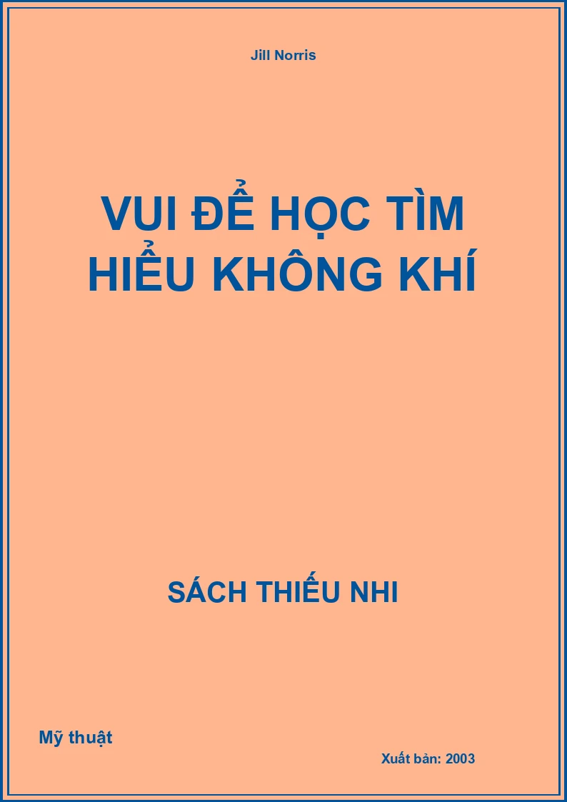 Vui để học tìm hiểu không khí