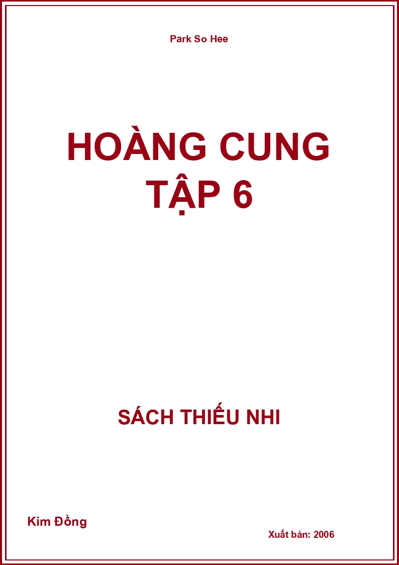 Hoàng Cung Tập 6