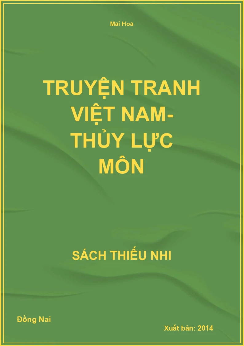 Truyện Tranh Việt Nam- Thủy Lực Môn