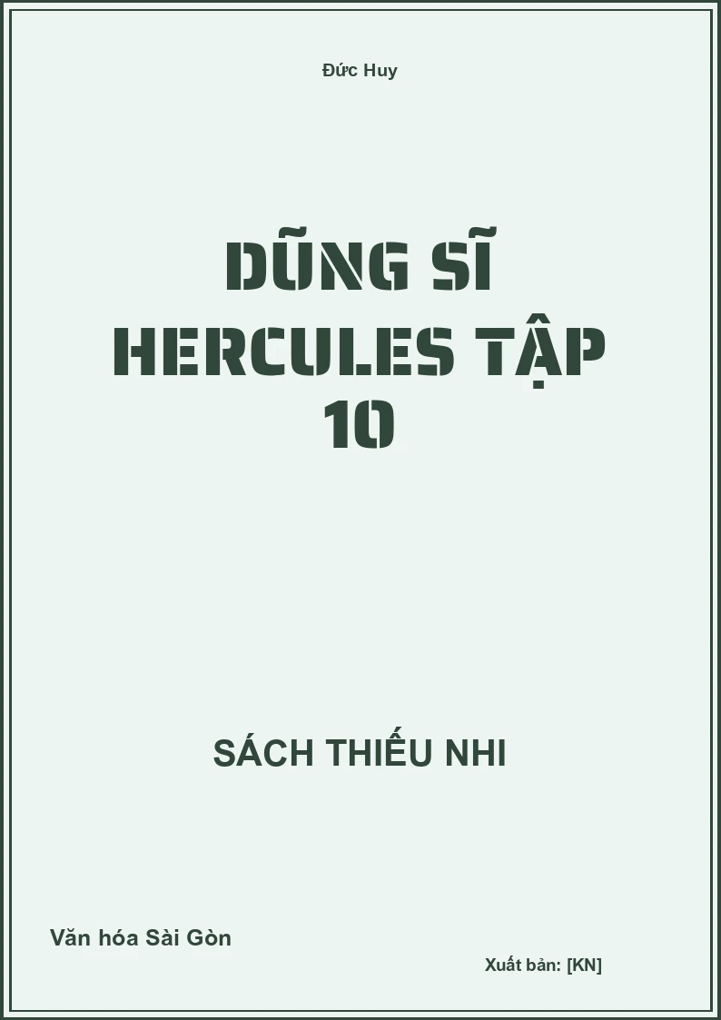 Dũng Sĩ Hercules Tập 10