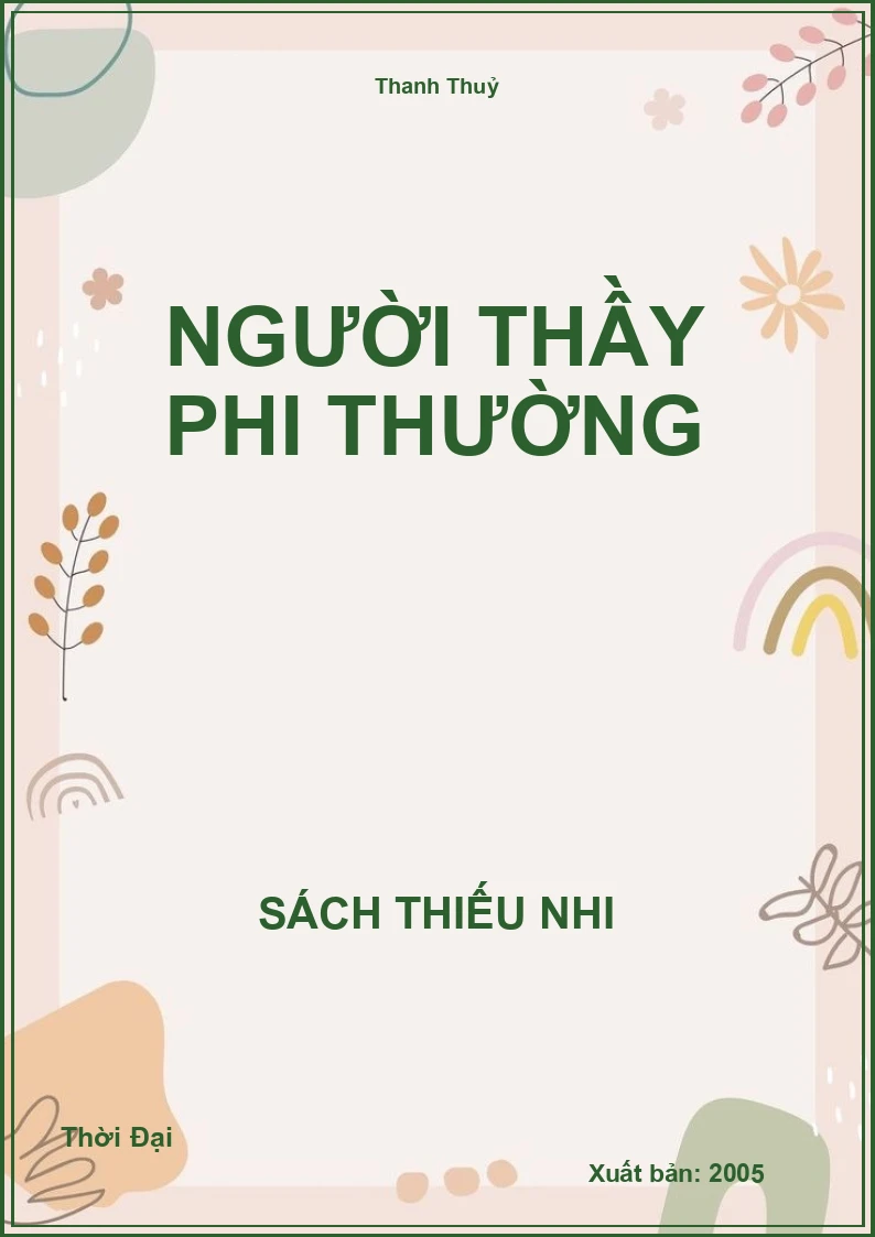 Người Thầy Phi Thường
