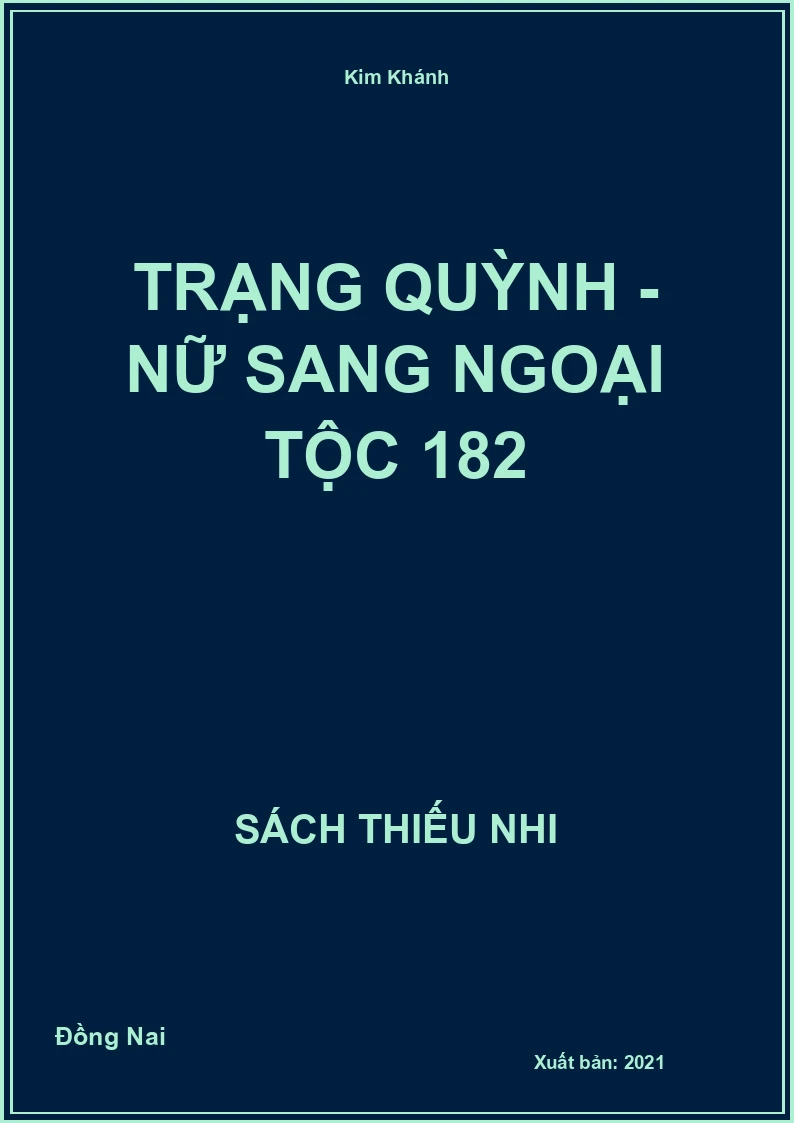 Trạng Quỳnh - nữ sang ngoại tộc 182