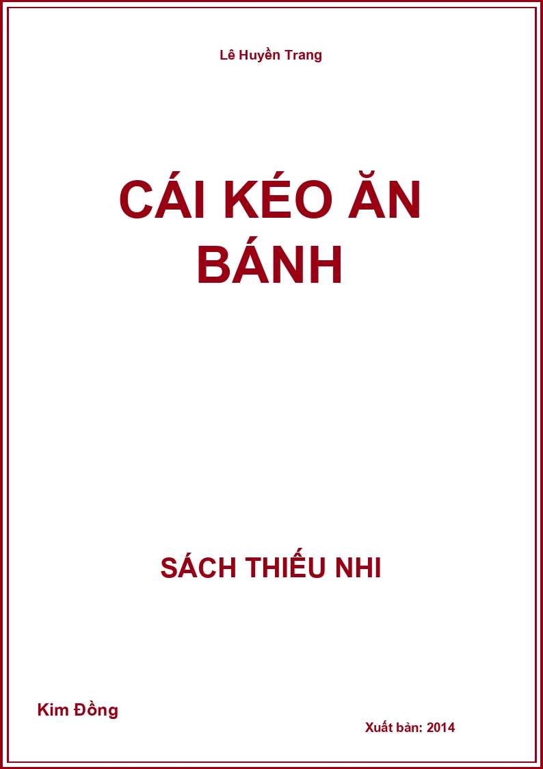 Cái Kéo Ăn Bánh
