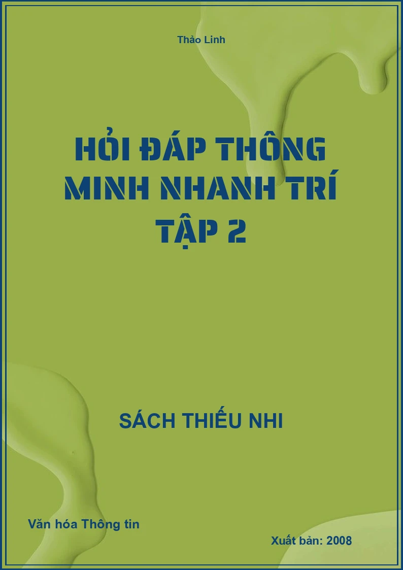 Hỏi Đáp Thông Minh Nhanh Trí Tập 2