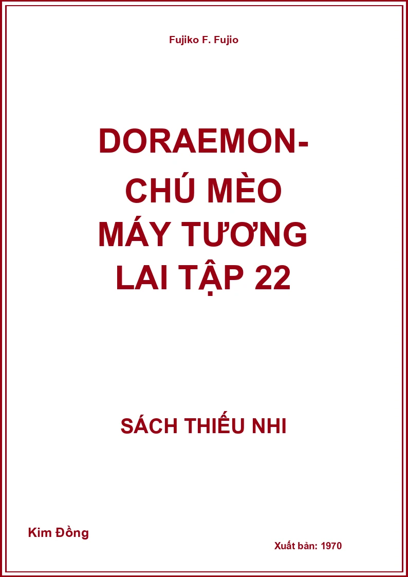 Doraemon- Chú Mèo Máy Tương Lai Tập 22