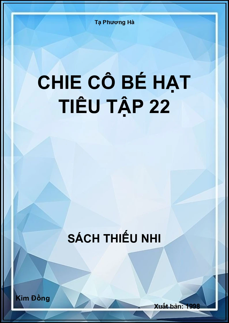CHIE cô bé hạt tiêu tập 22