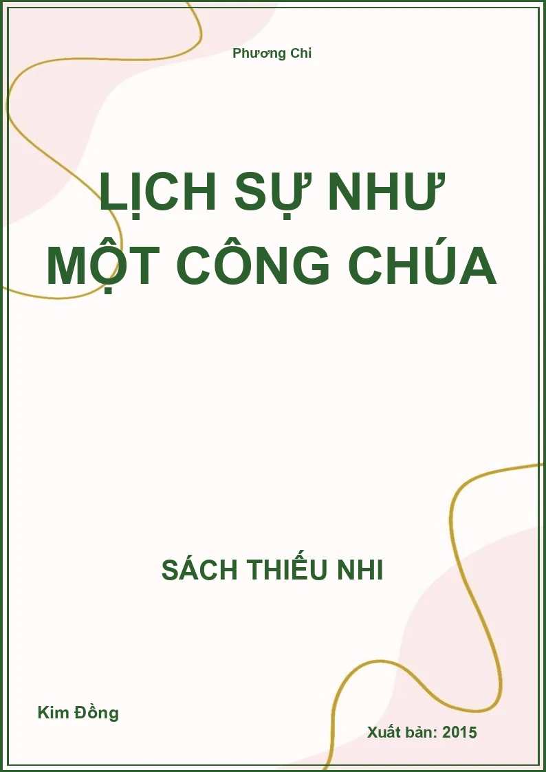 Lịch sự như một công chúa