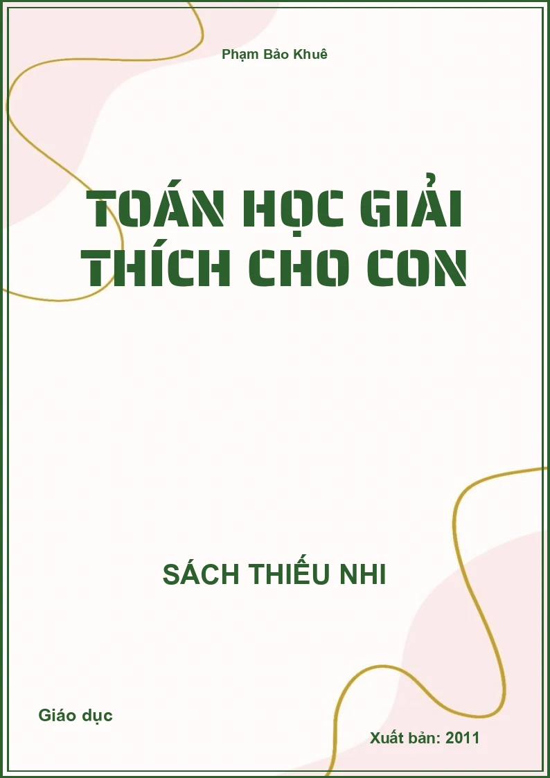 Toán Học Giải Thích Cho Con