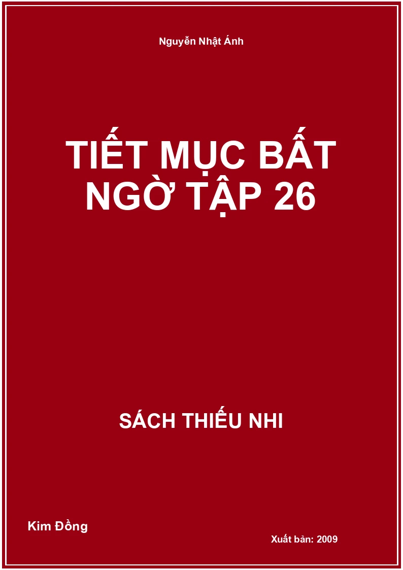 Tiết Mục Bất Ngờ Tập 26