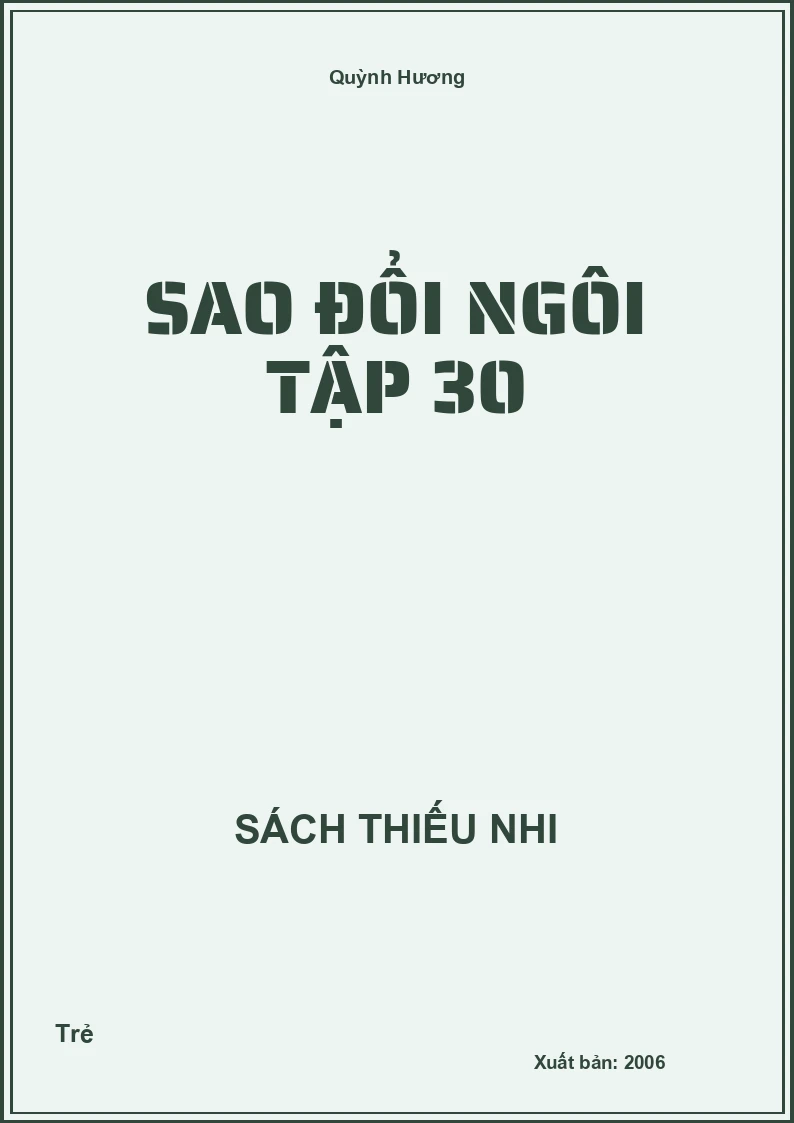 Sao Đổi Ngôi Tập 30