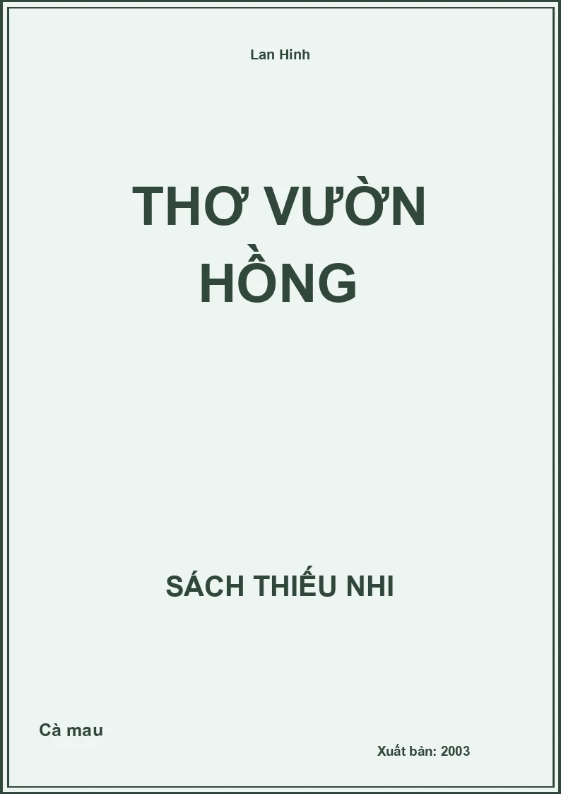 Thơ vườn hồng