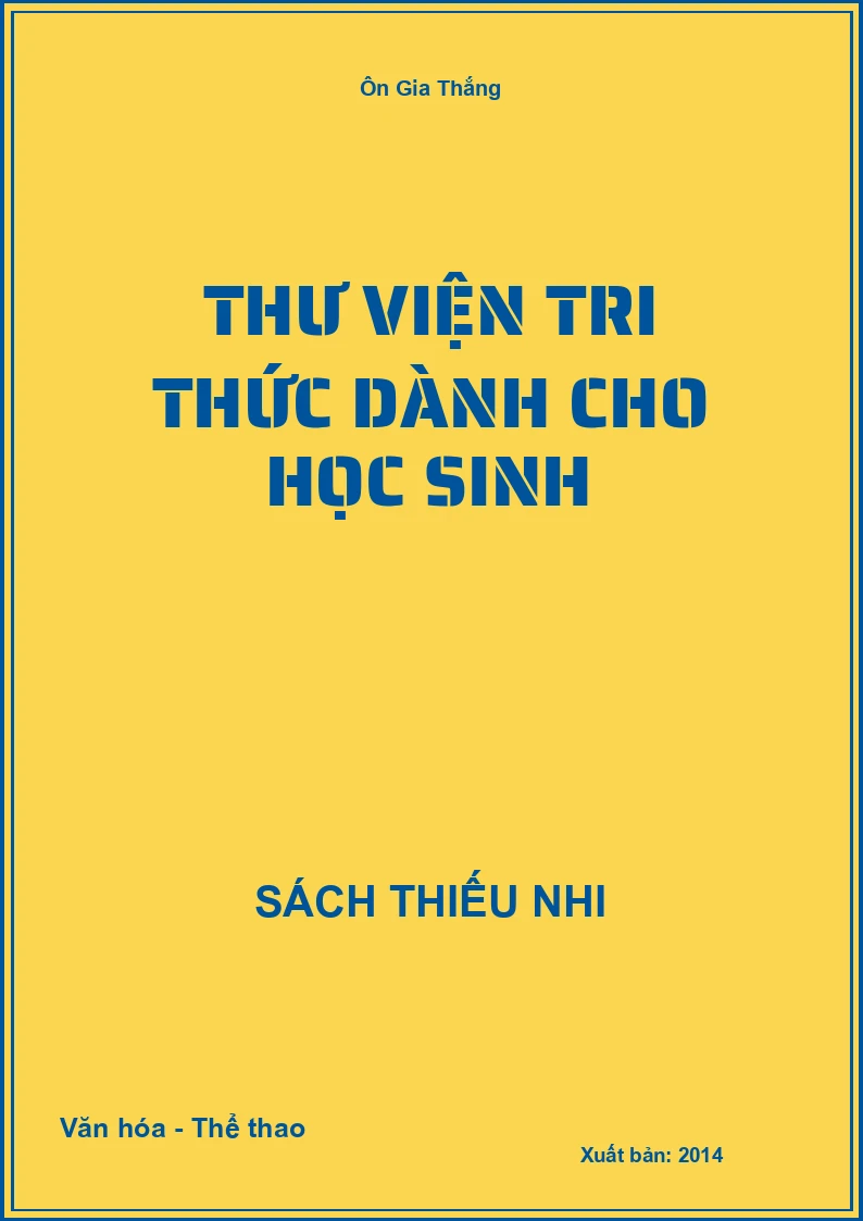 Thư viện tri thức dành cho học sinh