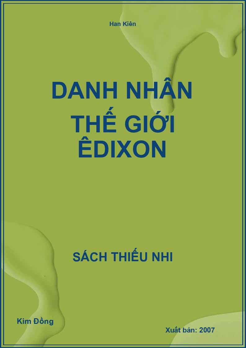 Danh nhân thế giới Êdixon