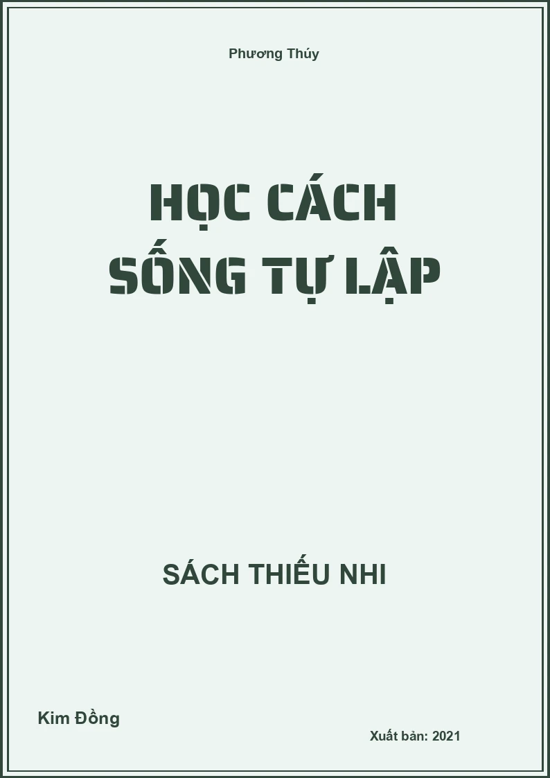 Học cách sống tự lập