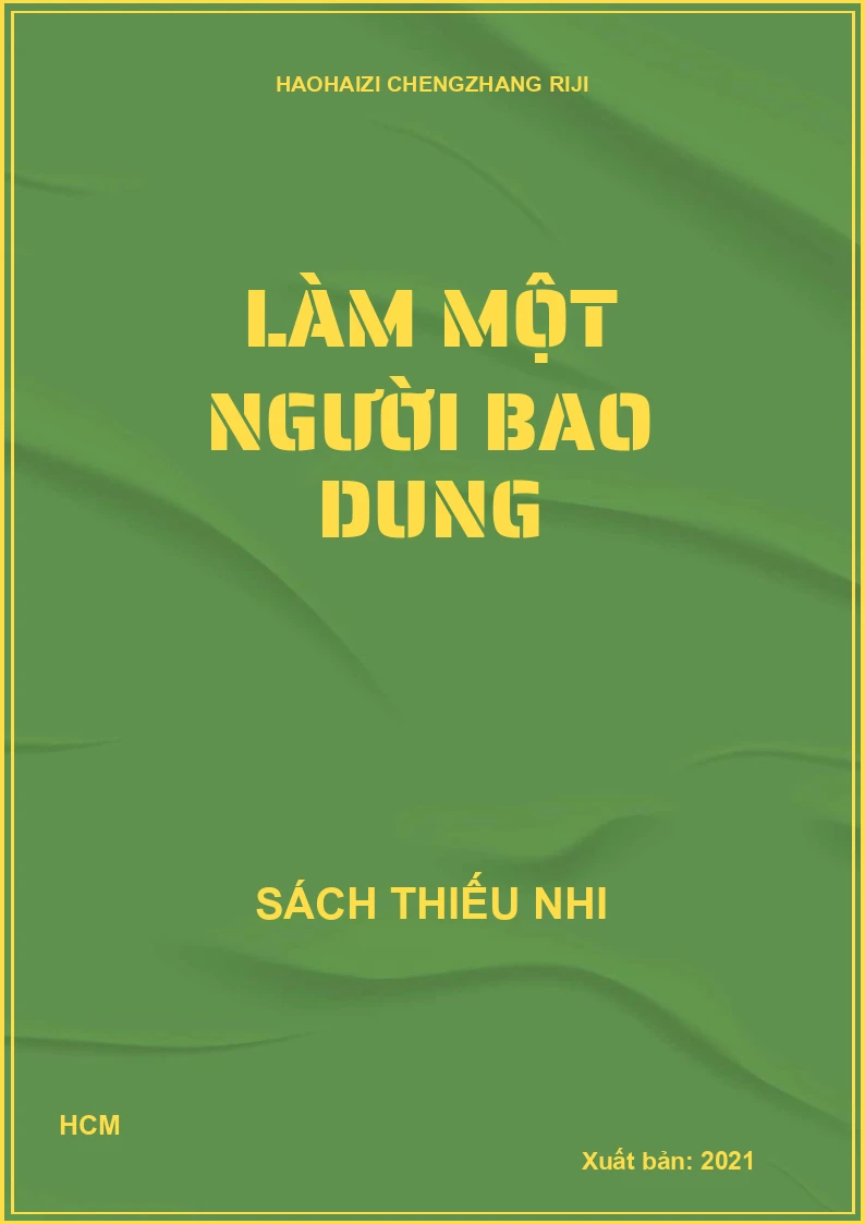 Làm một người bao dung