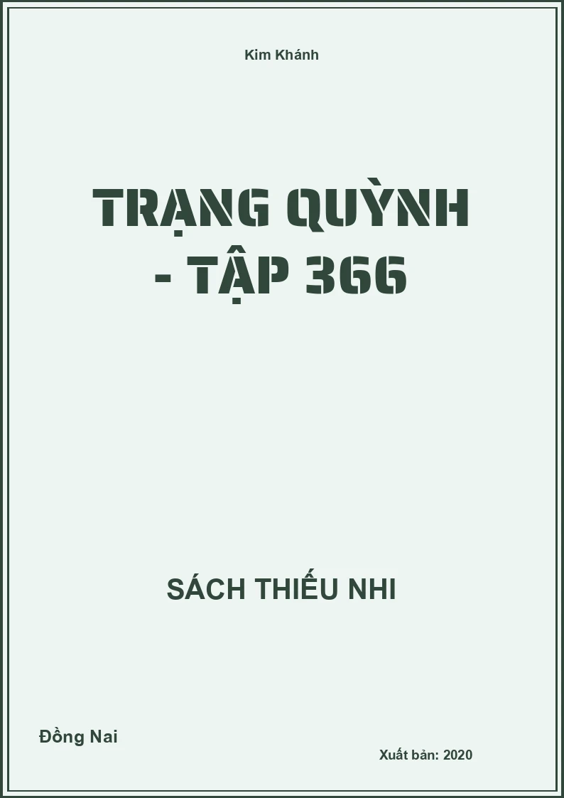 Trạng Quỳnh - Tập 366
