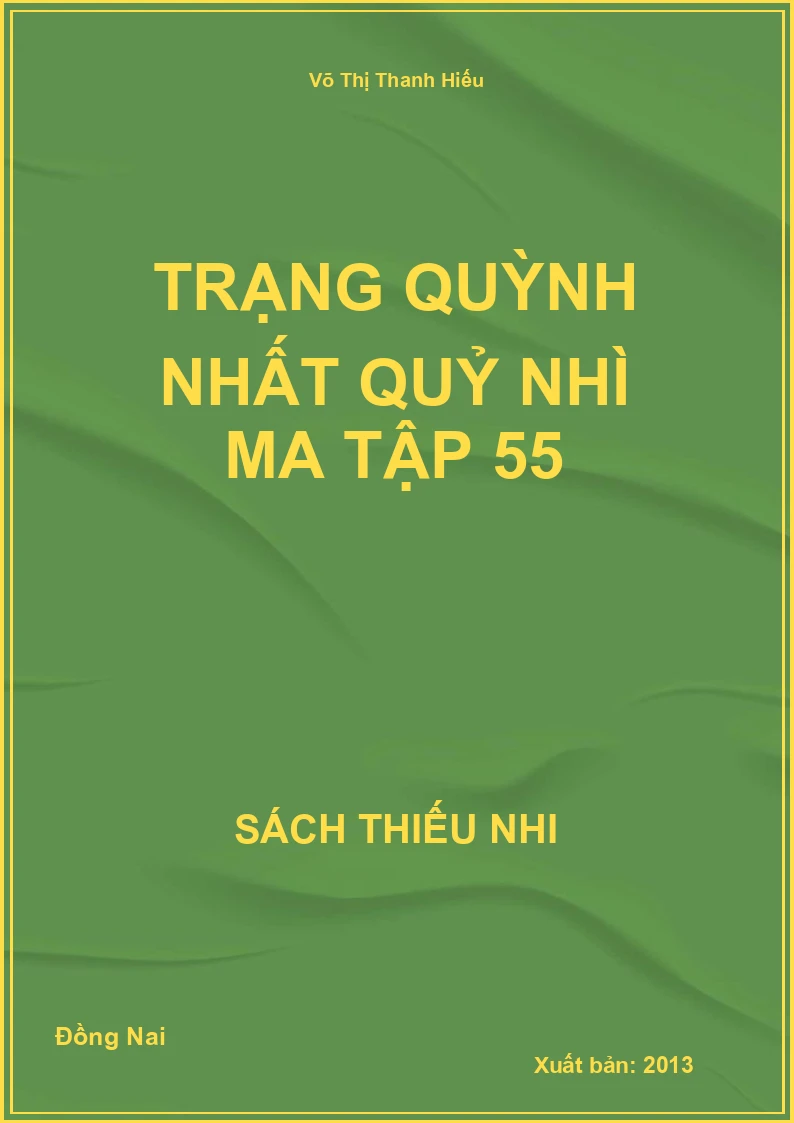 Trạng Quỳnh Nhất Quỷ nhì ma tập 55