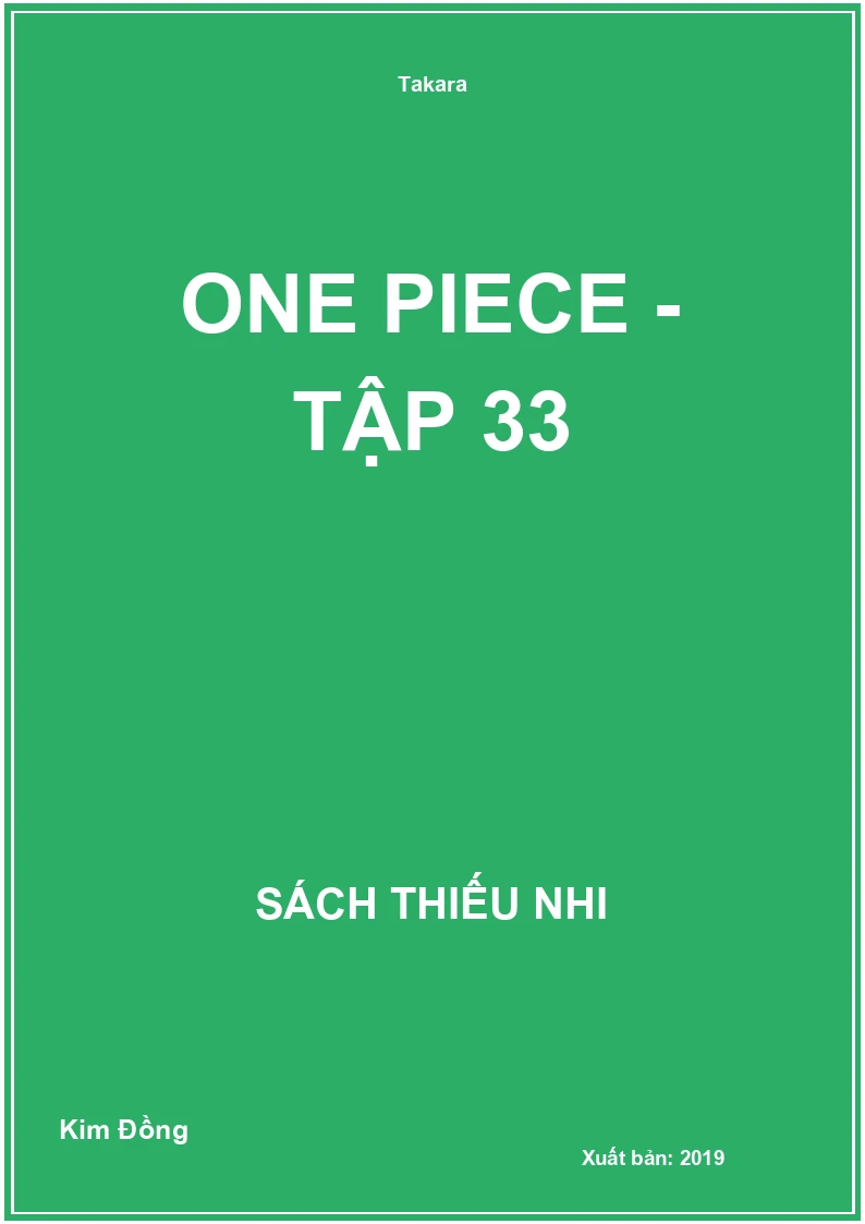 One Piece - Tập 33