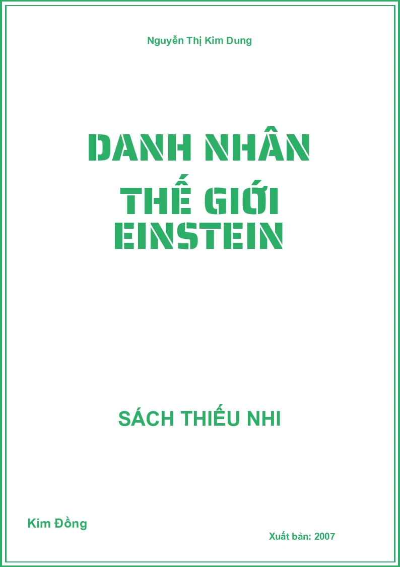 Danh nhân thế giới Einstein