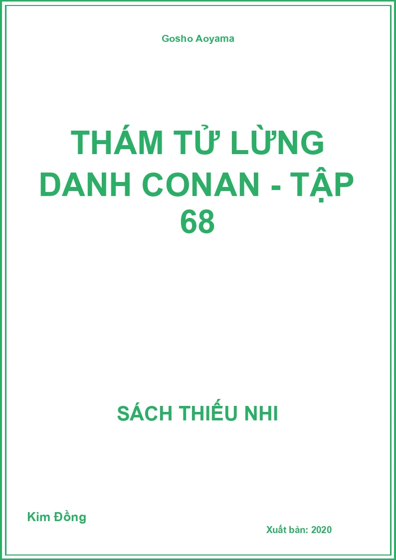 Thám tử lừng danh Conan - Tập 68
