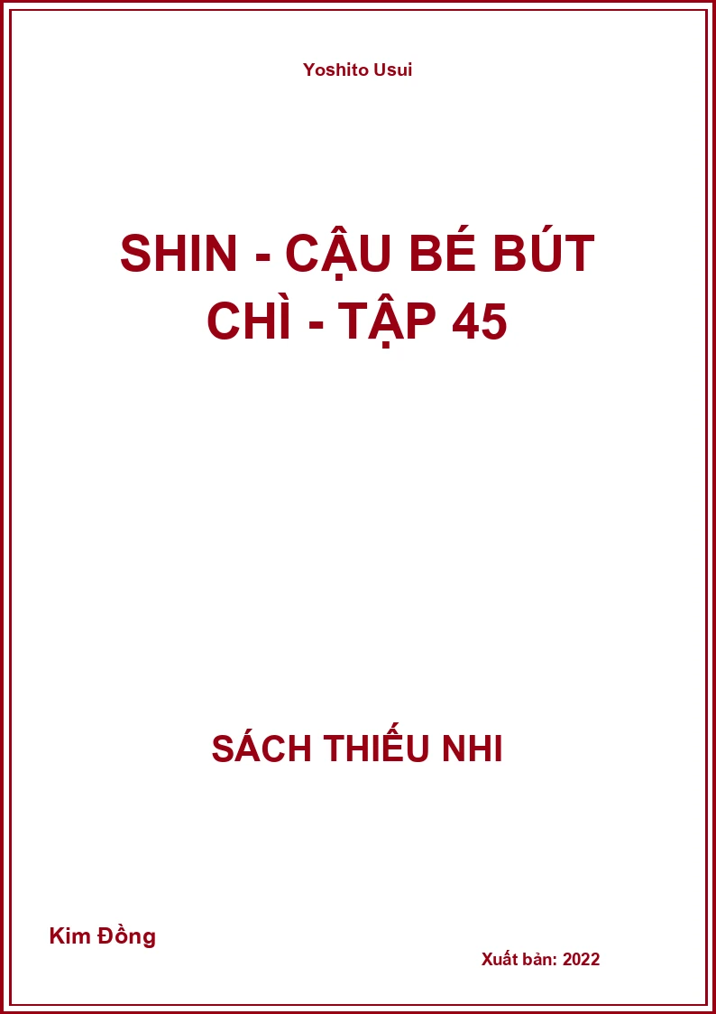 Shin - Cậu bé bút chì - Tập 45