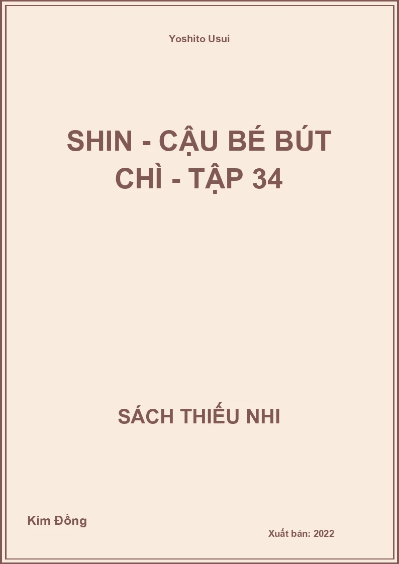 Shin - Cậu bé bút chì - Tập 34