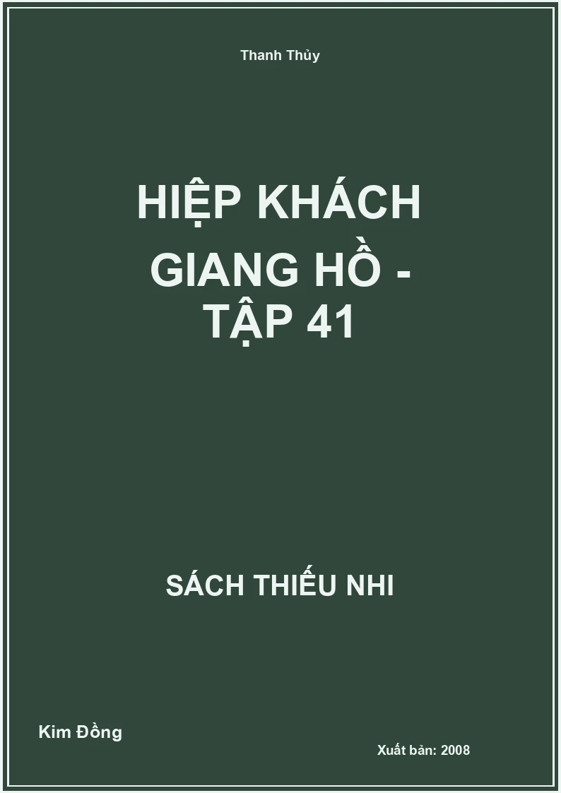 Hiệp khách giang hồ - Tập 41