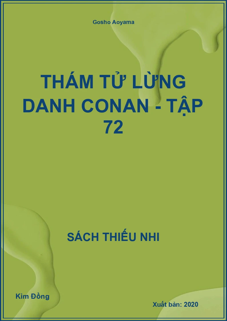 Thám tử lừng danh Conan - Tập 72
