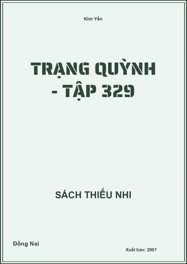 Trạng Quỳnh - tập 329
