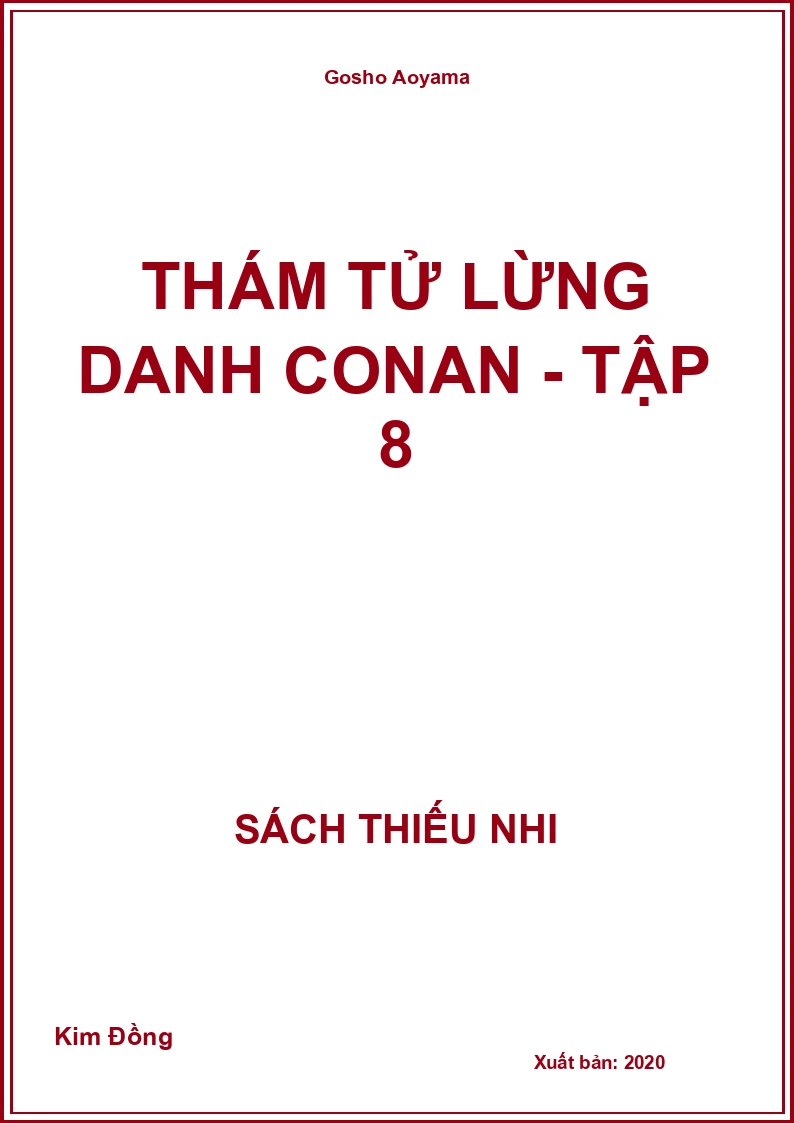 Thám tử lừng danh Conan - Tập 8
