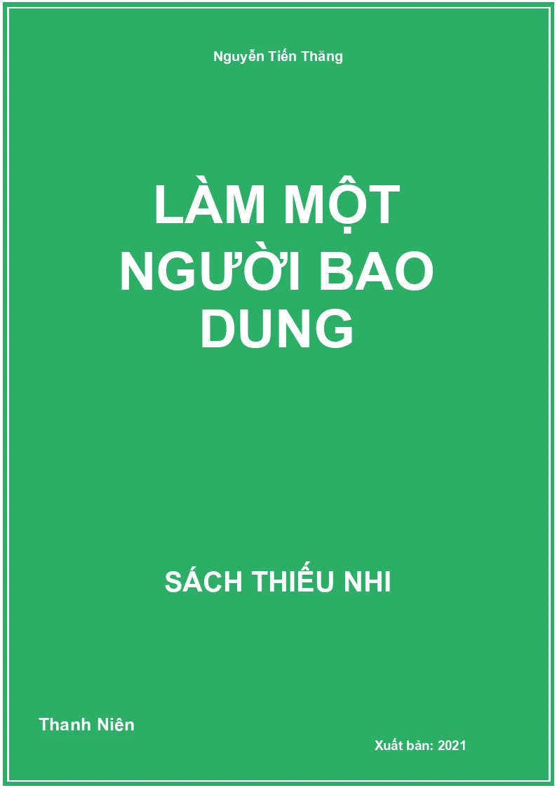 Làm một người bao dung