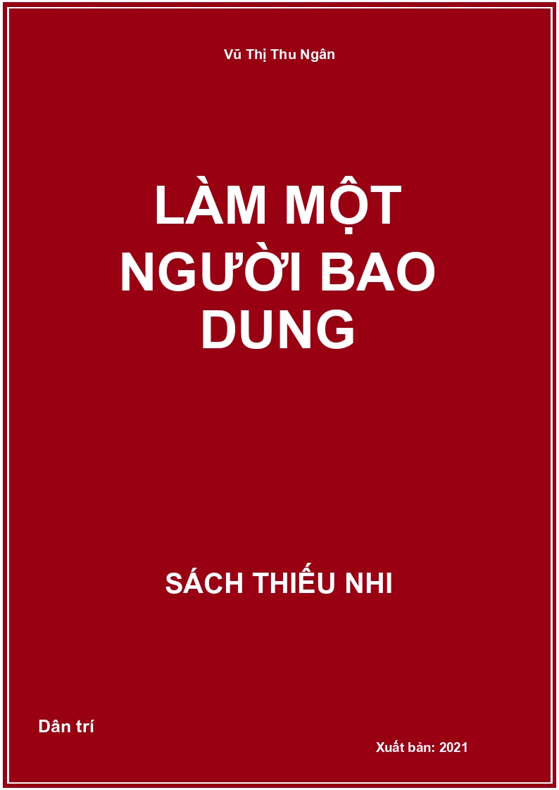 Làm một người bao dung