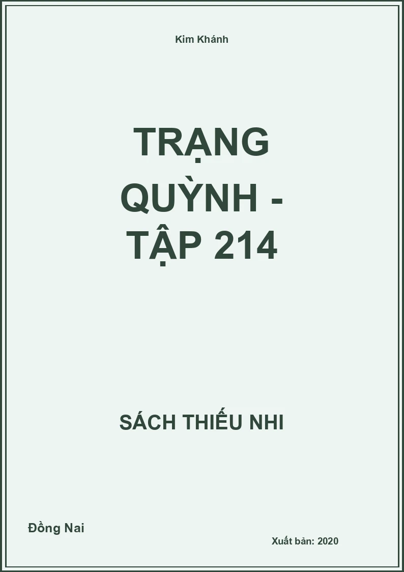 Trạng Quỳnh - Tập 214