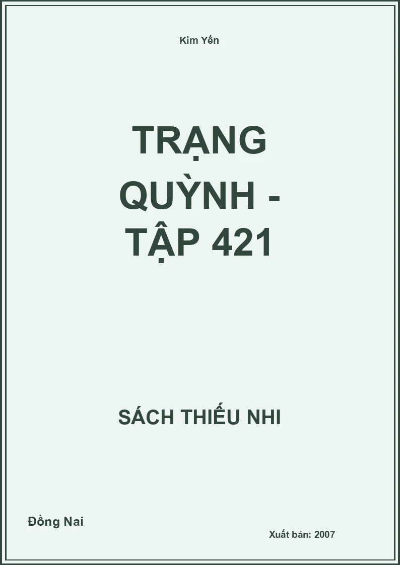 Trạng Quỳnh - tập 421