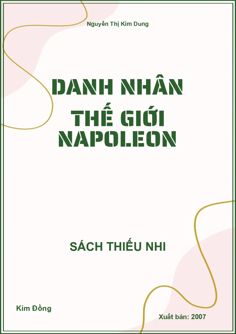 Danh nhân thế giới Napoleon