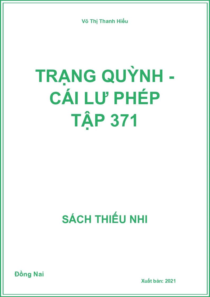 Trạng Quỳnh - cái lư phép tập 371
