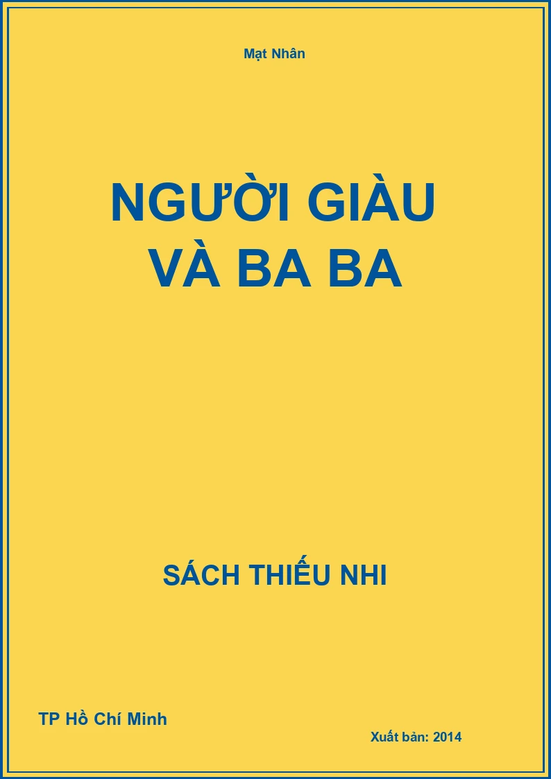 Người giàu và ba ba