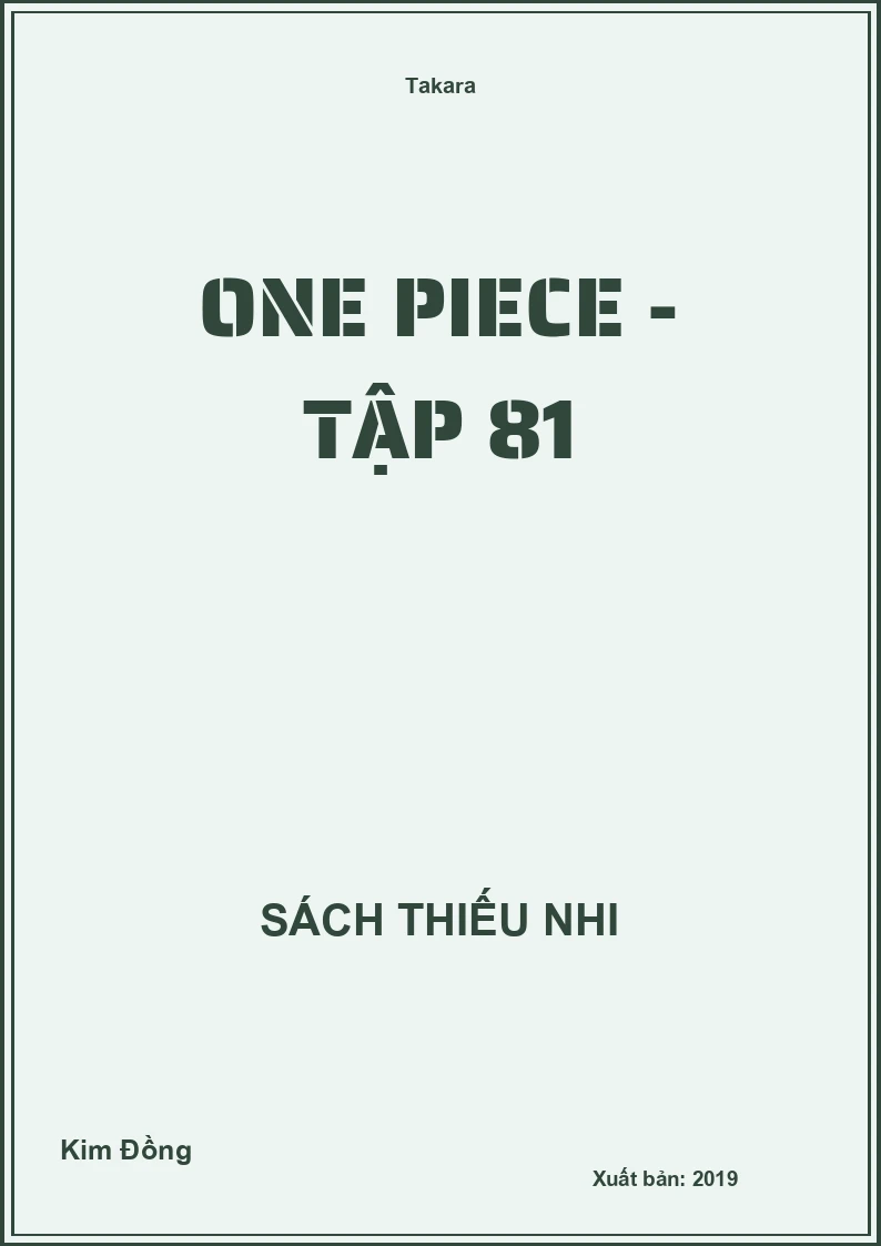 One Piece - Tập 81
