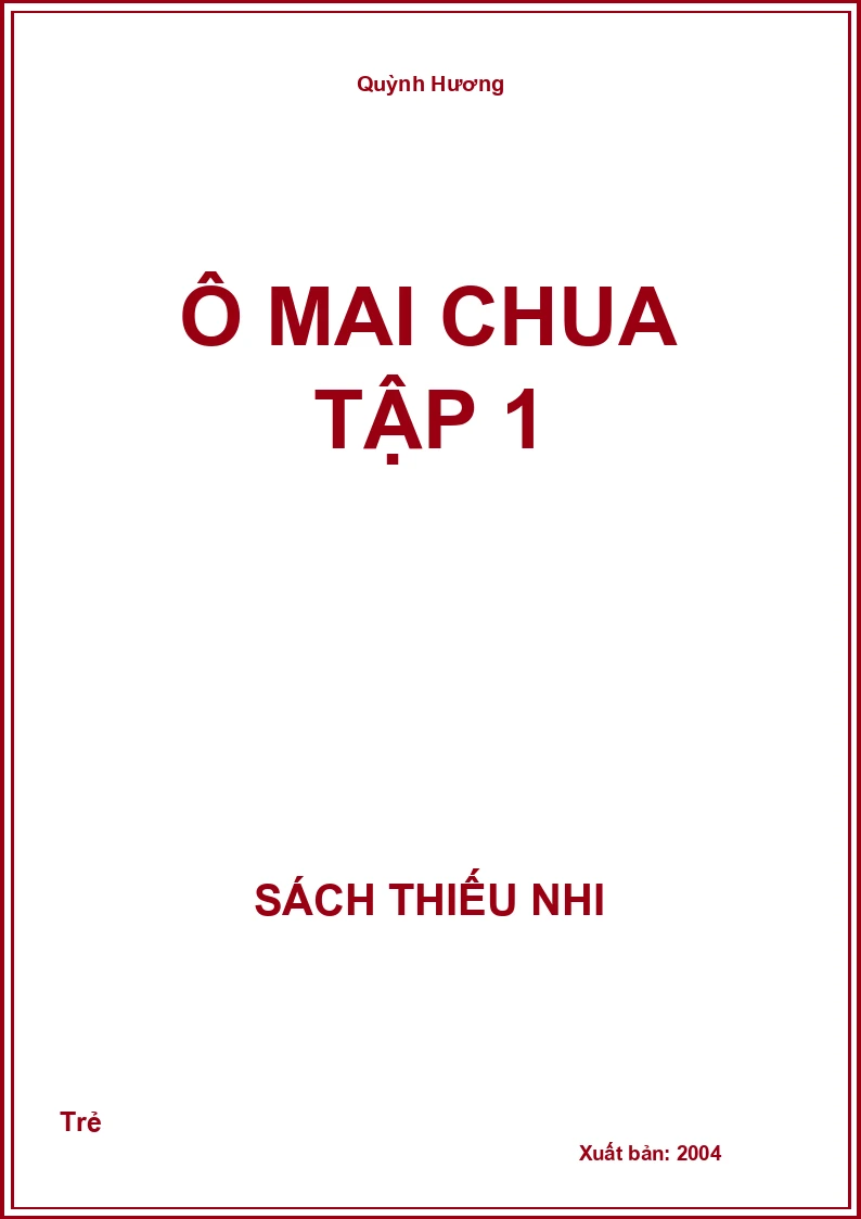 Ô Mai Chua Tập 1