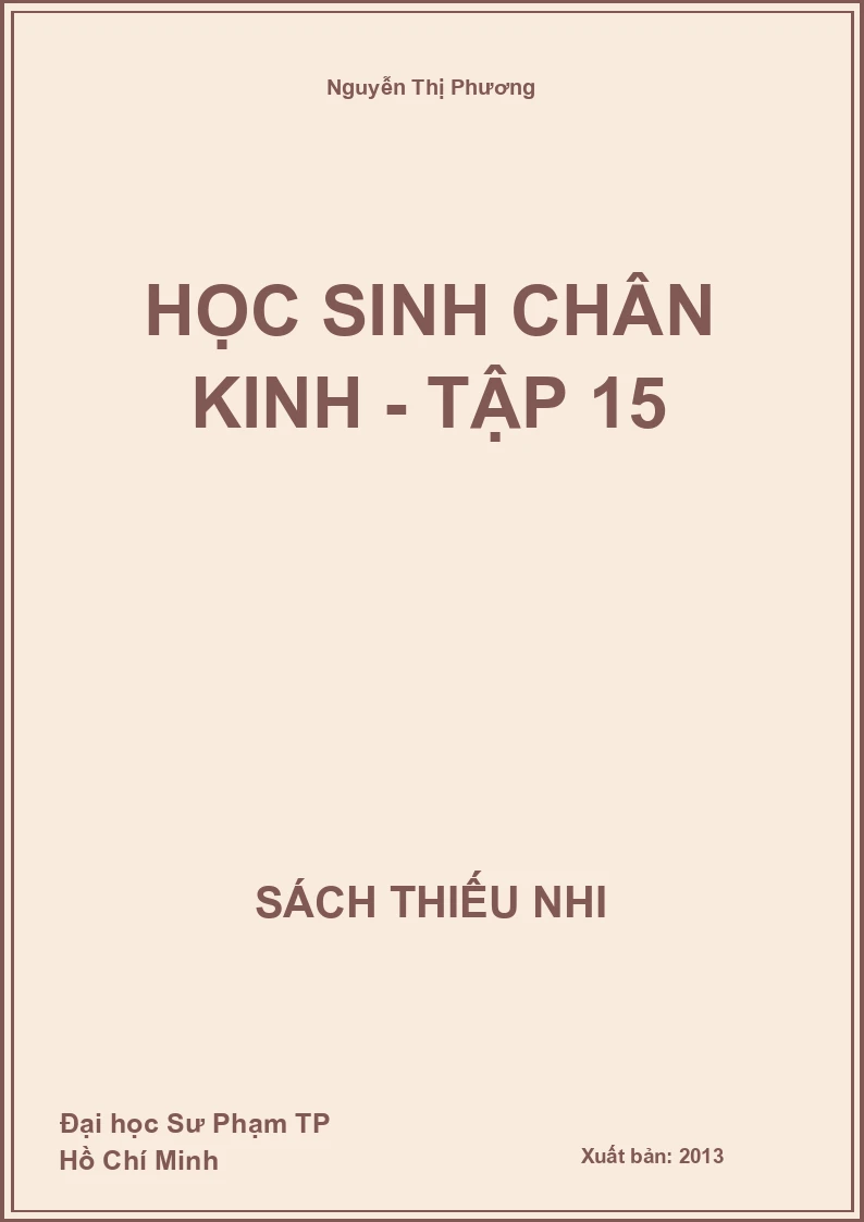 Học sinh chân kinh - Tập 15