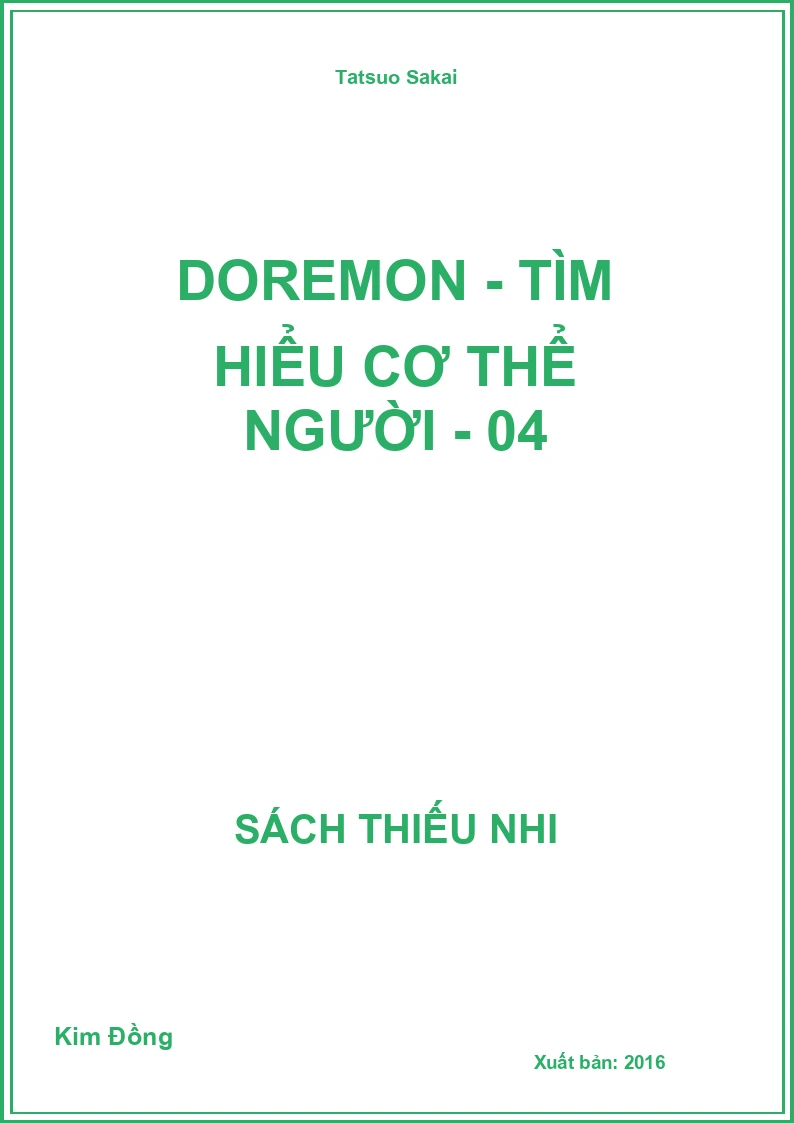 Doremon - tìm hiểu cơ thể người - 04
