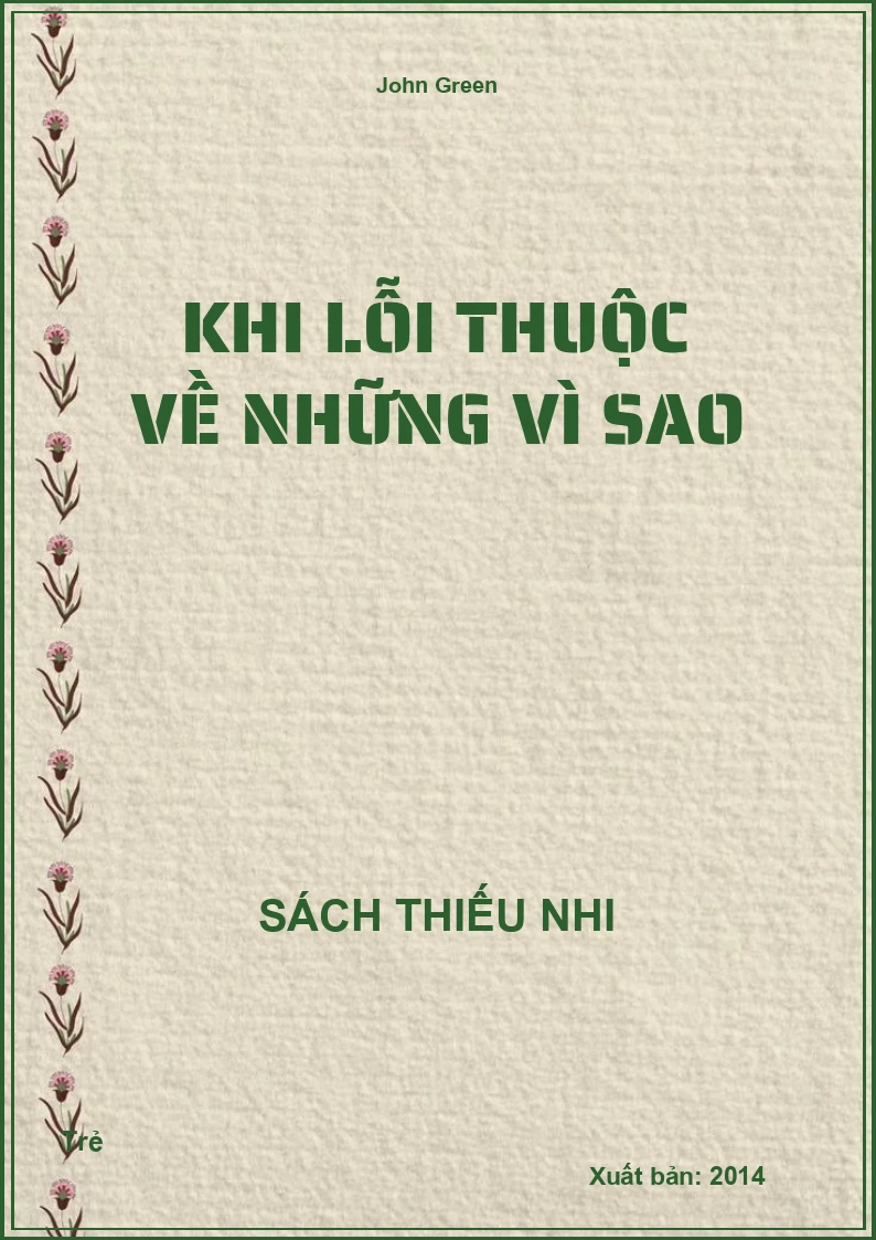 Khi lỗi thuộc về những vì sao