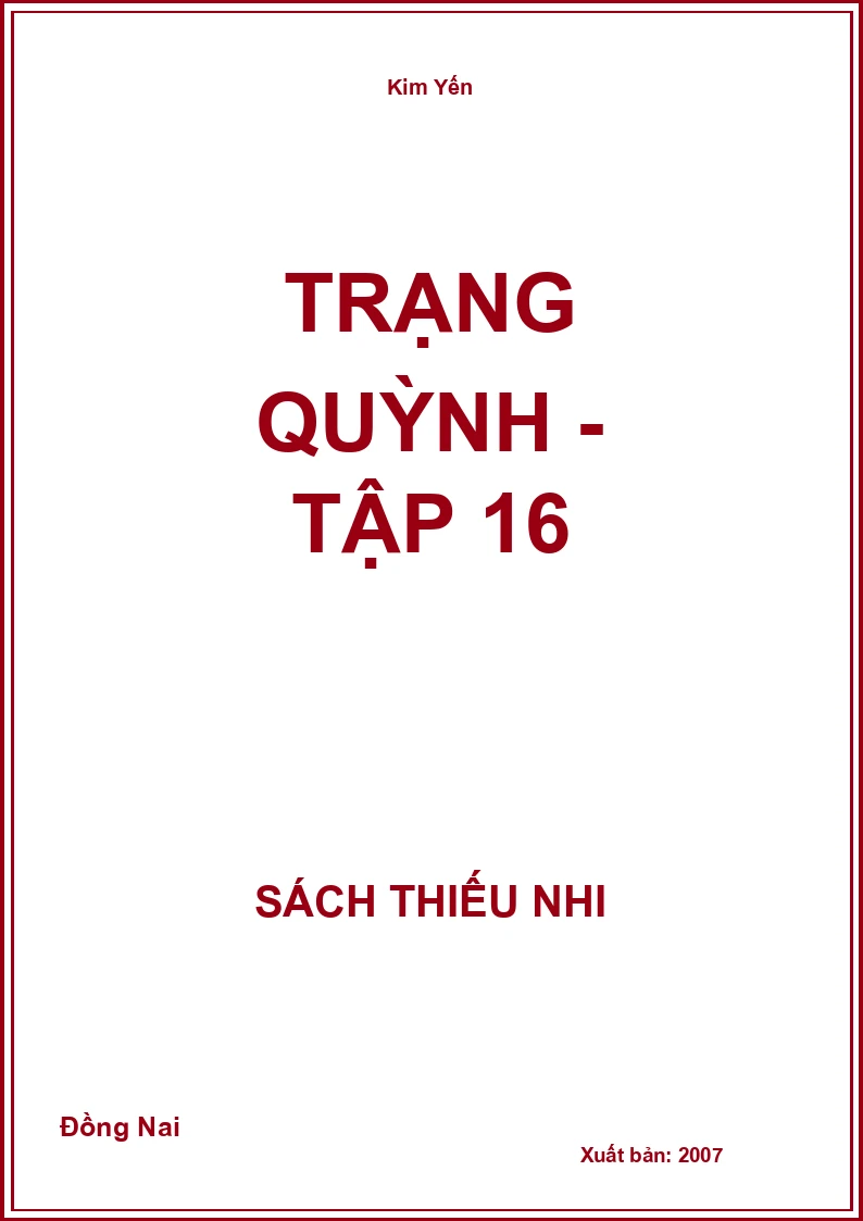 Trạng Quỳnh - tập 16
