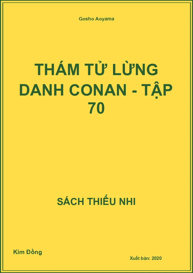 Thám tử lừng danh Conan - Tập 70