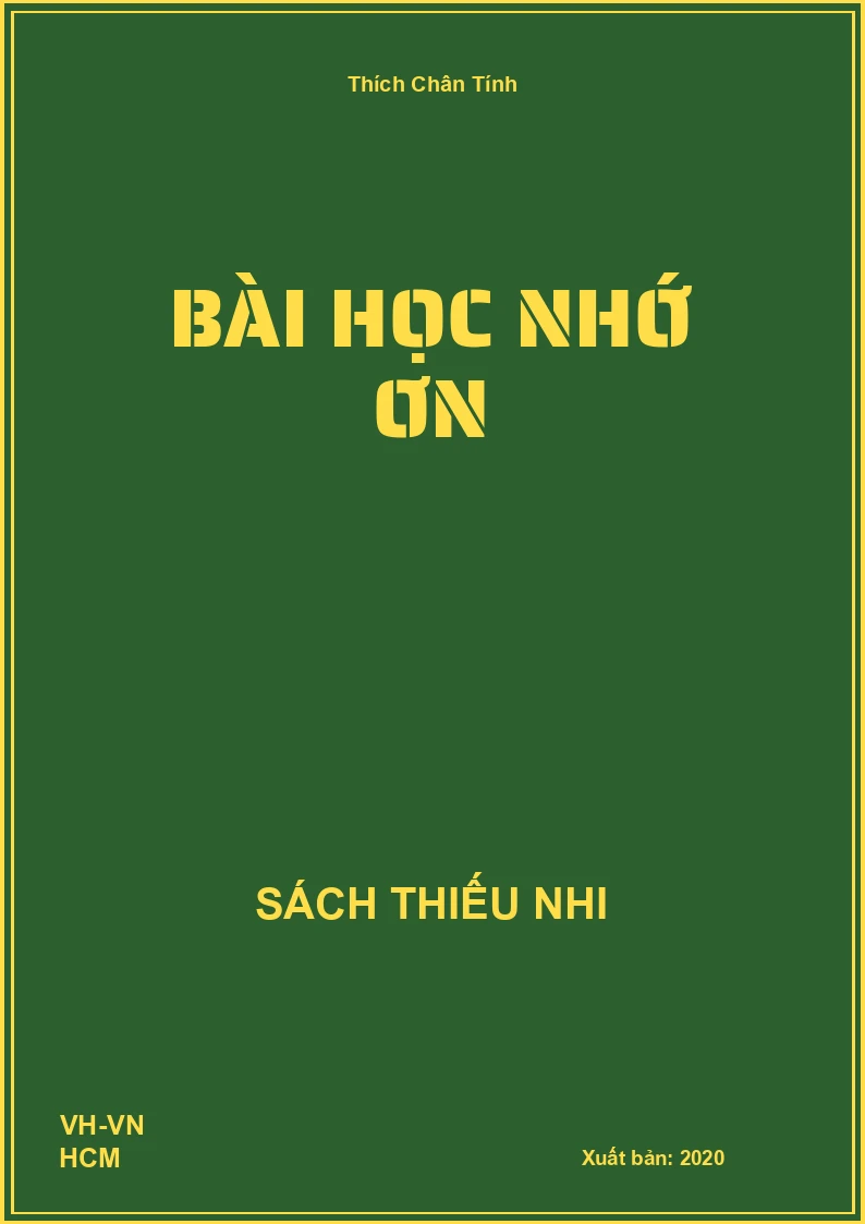 Bài học nhớ ơn