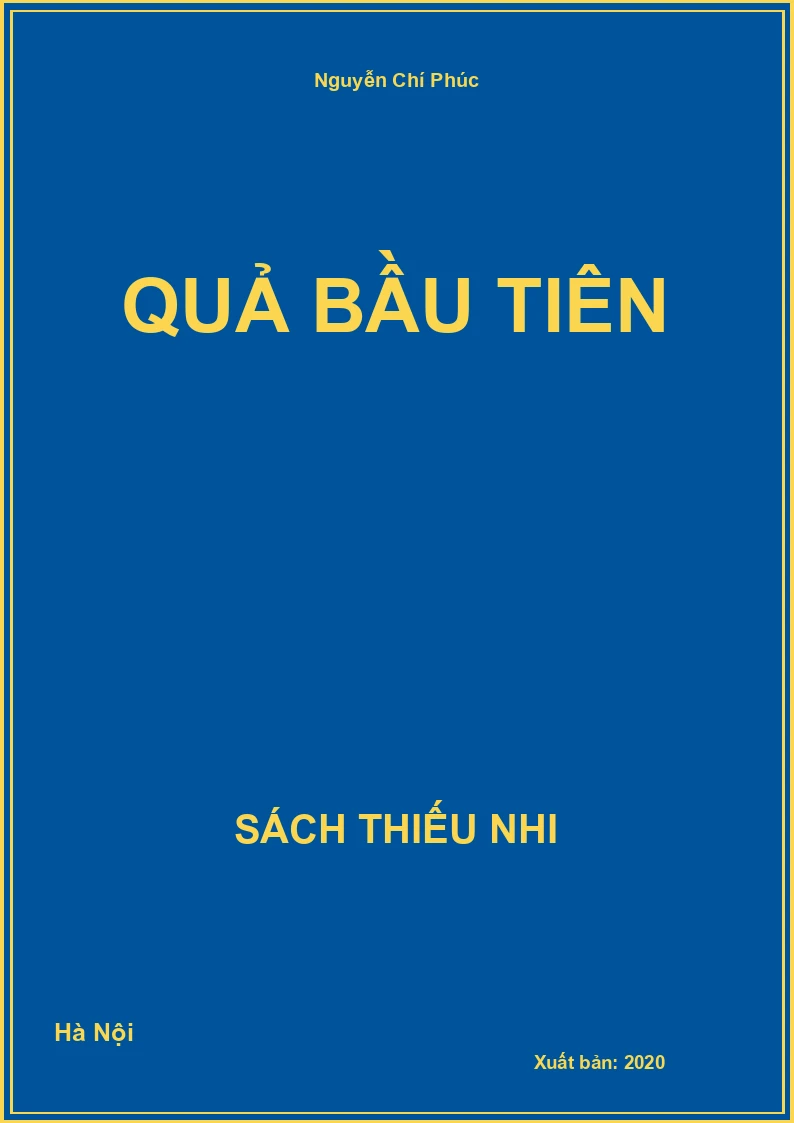 Quả bầu tiên