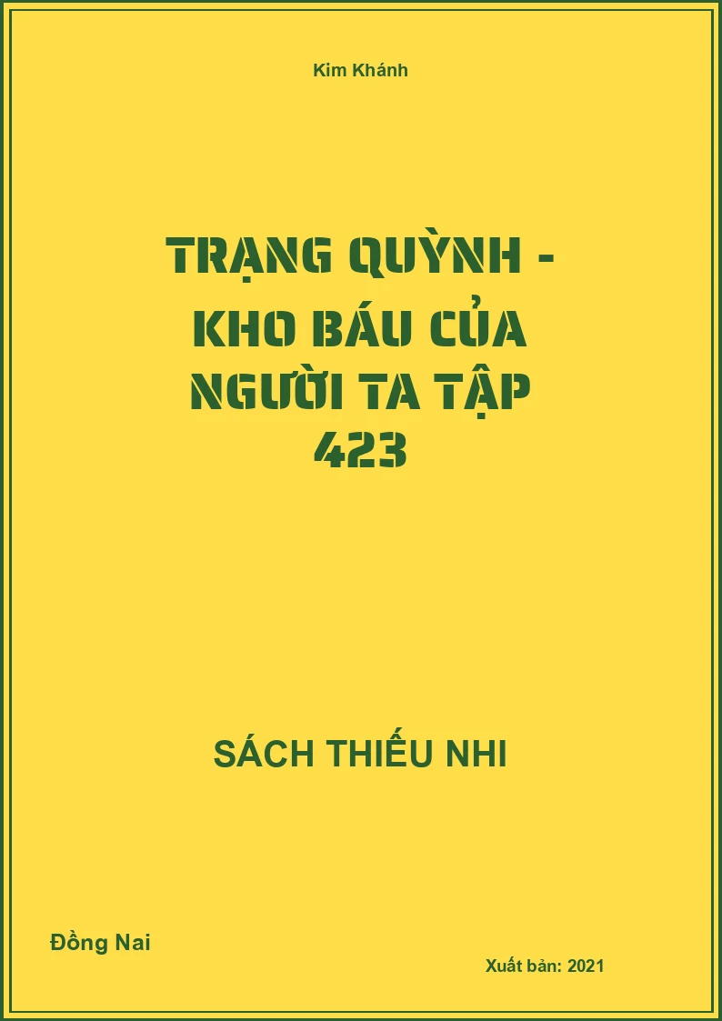 Trạng Quỳnh - kho báu của người ta tập 423